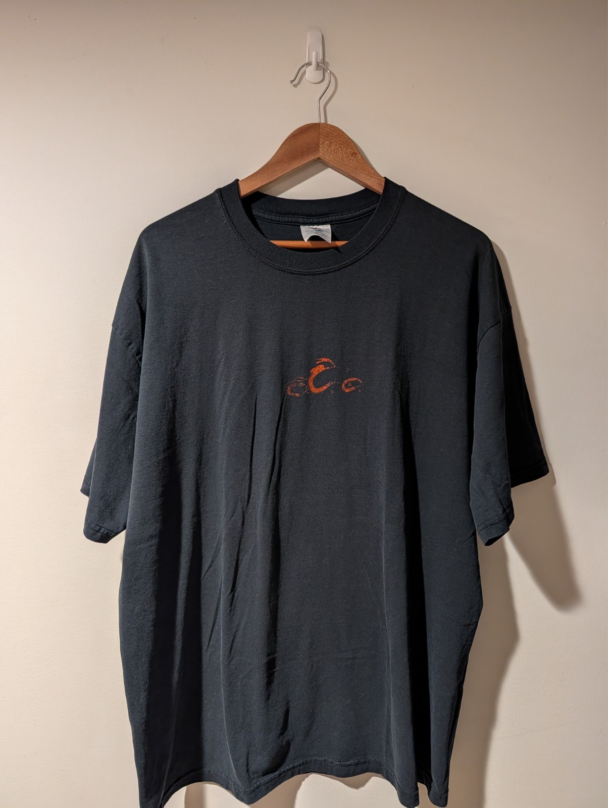 Vintage Orange County Choppers New York Flames Sword Motorcycle Black T-shirt