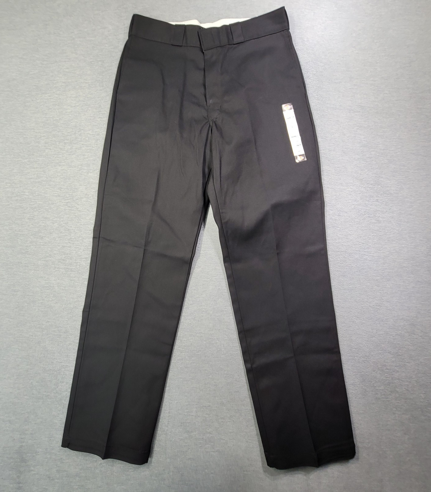 Dickies Pants Mens 34×32 Black 874 Original Fit Work Pant Straight Leg Logo NWT