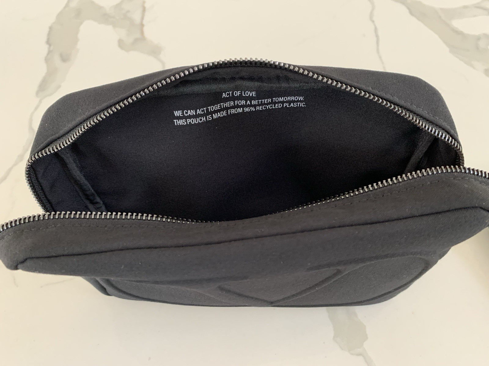 Valentino Beauty Pouch black Dopp Case toiletry travel cosmetic Bag New