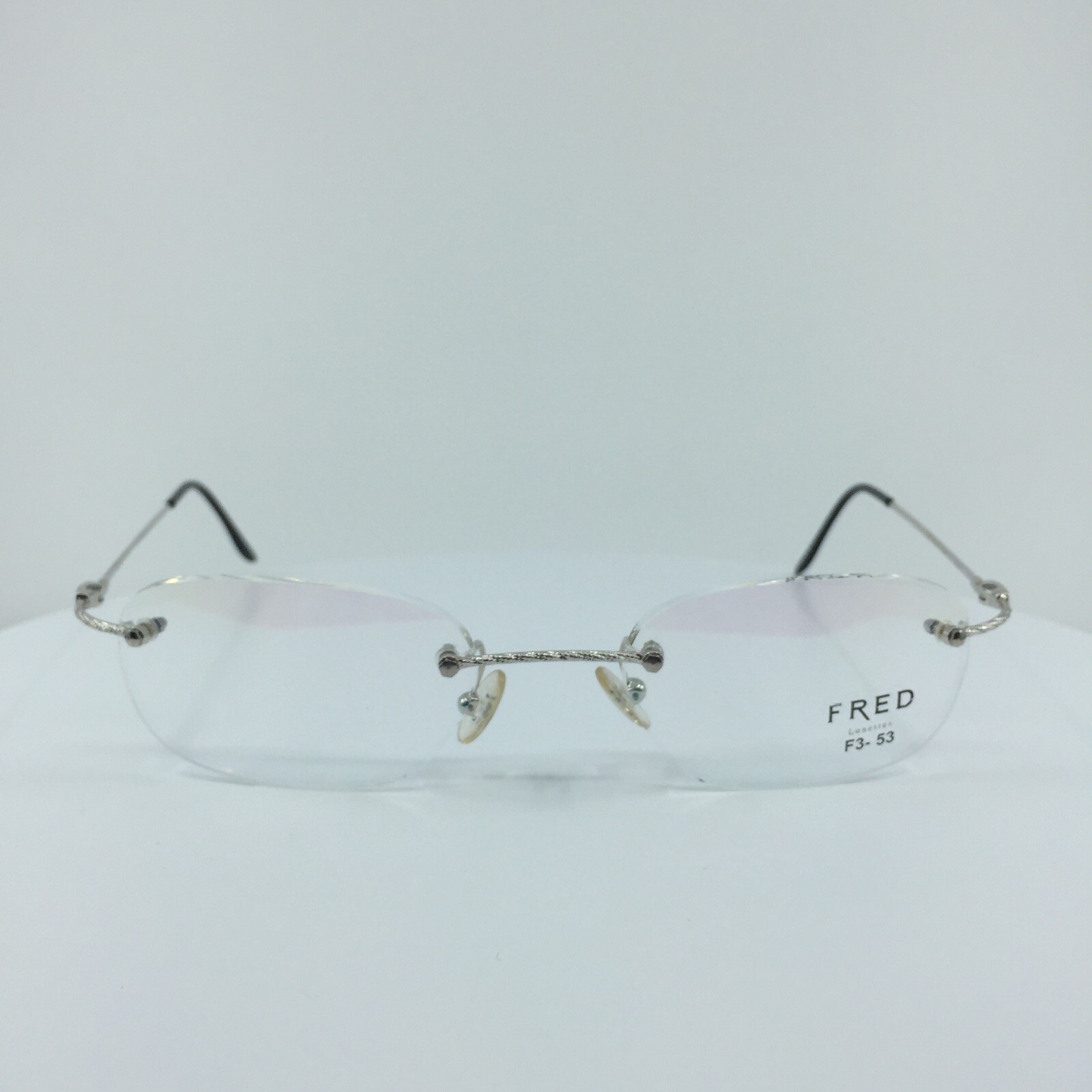 New Authentic FRED Lunettes F10 L01 F3 Eyeglasses C. 002 Platinum 53-19mm France