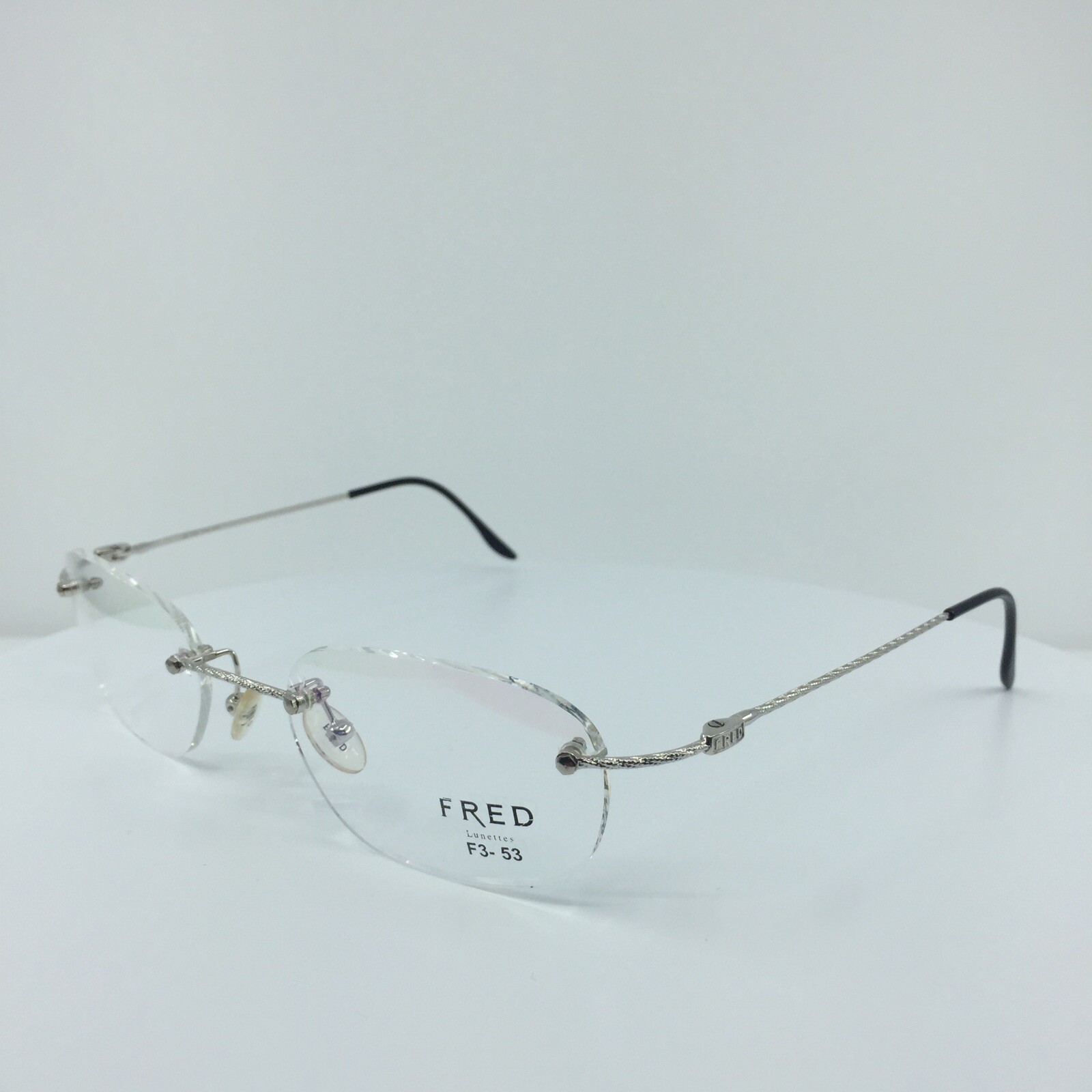 New Authentic FRED Lunettes F10 L01 F3 Eyeglasses C. 002 Platinum 53-19mm France