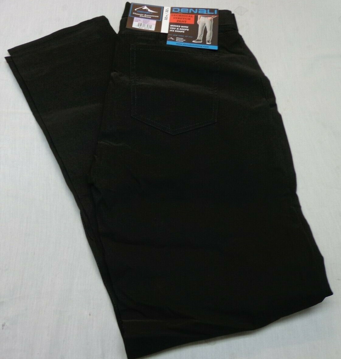DENALI Black Technical Stretch Pants NWT 32/32 MSRP $54