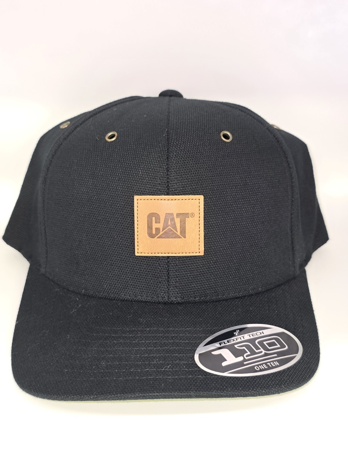 Caterpillar Flexfit Tech 110 One Ten Diamond Plate Hat/Cap Black- Genuine