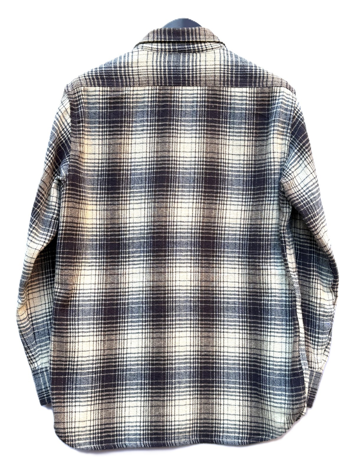 3Sixteen Brown Plaid Flannel Button Down Work Shirt Size M Medium