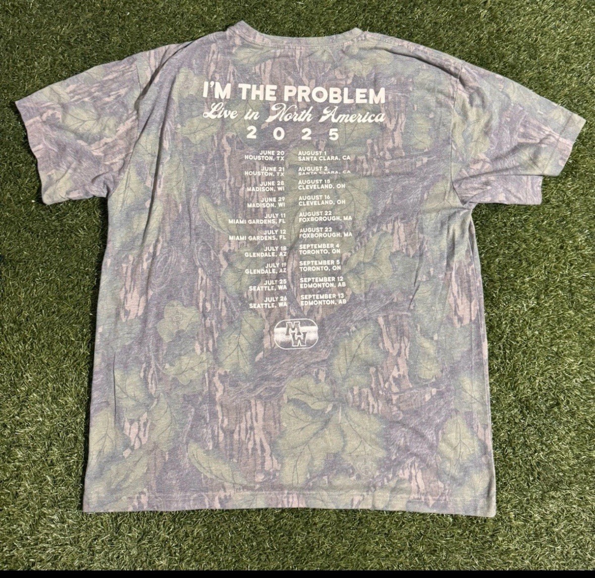 Morgan Wallen Shirt Camouflage XL Mossy Oak 2025 I’m The Problem Tour Camo