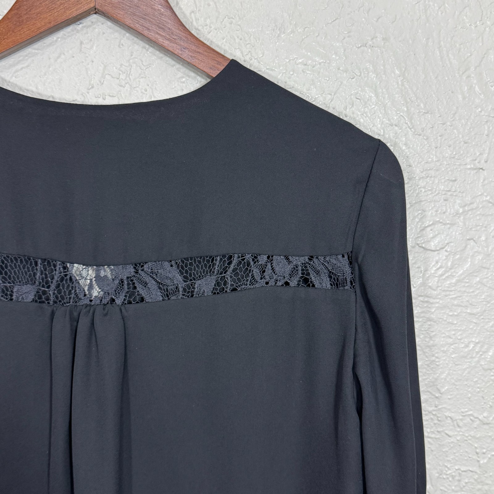 Colleen Lopez Blouse Top 6 Lace Flared Bell Sleeve Whimsigoth Witchy Fairy 90s
