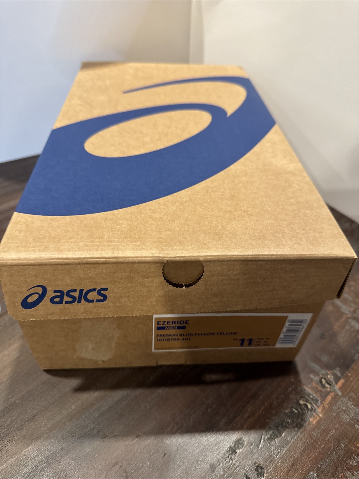 NIB ASICS Men’s Size 11 Ezeride Running Shoes French Blue/Fellow Yellow 🔥