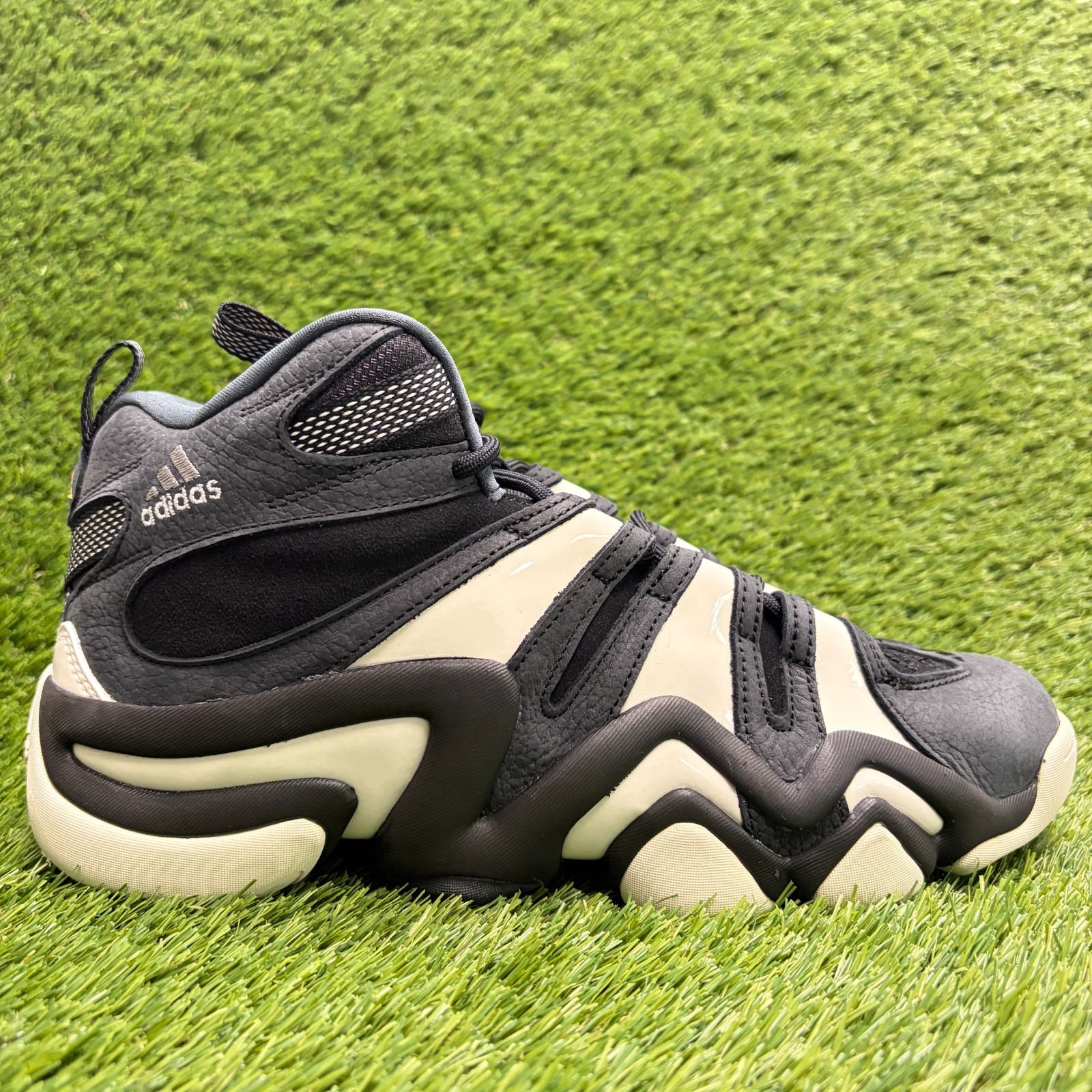 Adidas Crazy 8 Mens Size 11 Black White Athletic Basketball Shoes Sneakers