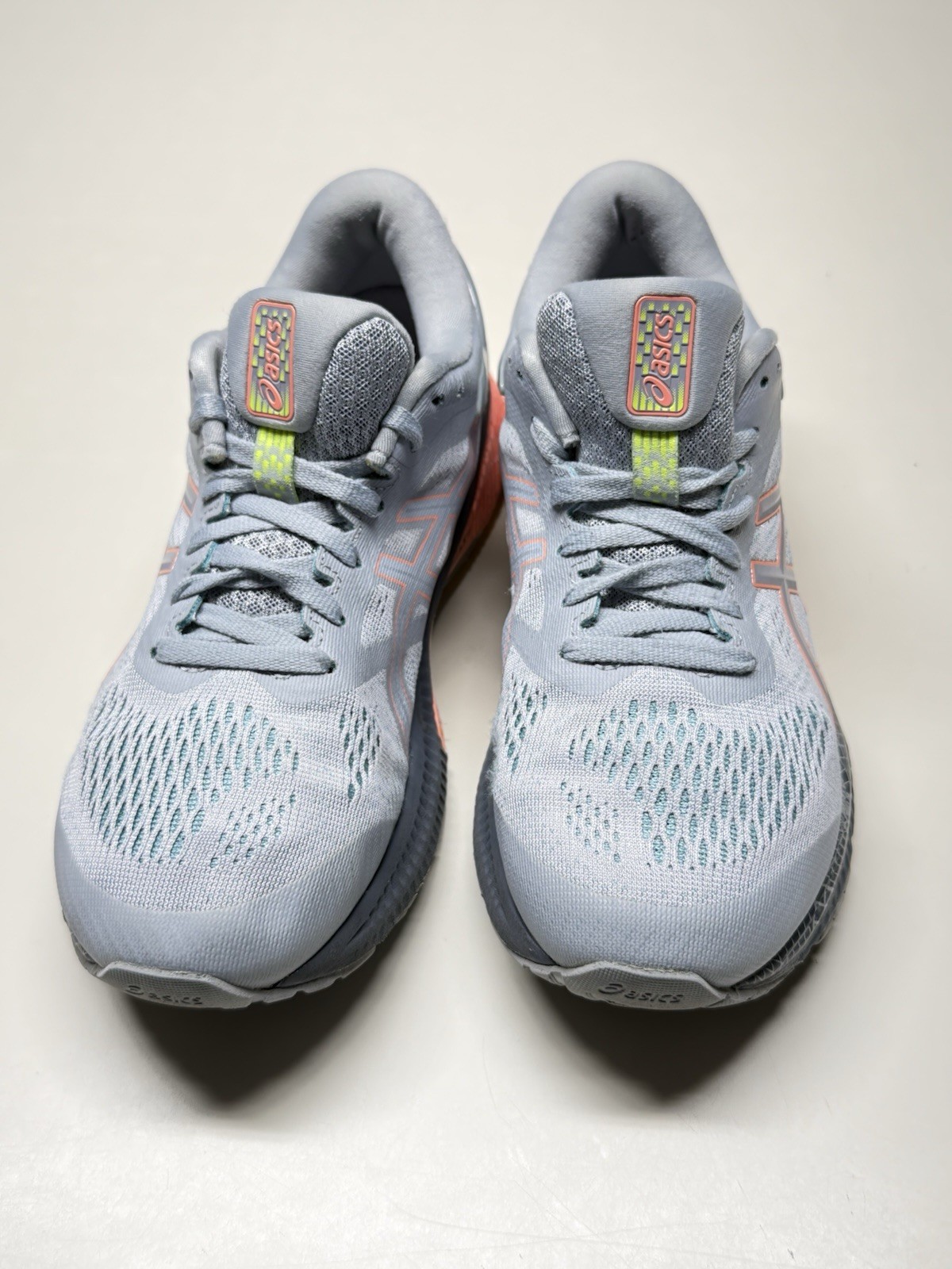 ASICS Women’s Running & Jogging Shoes – Gray/Pink/Yellow – Size 8.5 – Pre-Owned
