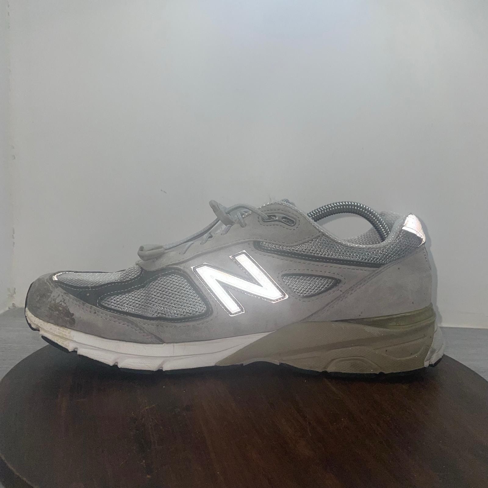 NEW BALANCE Shoes Mens Size 12 D Gray 990v4 Walking Sneakers M990GL4 USA Made