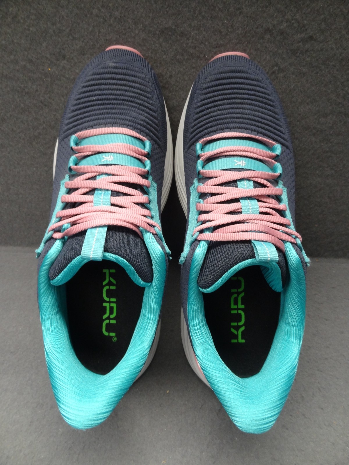 Kuru Women 10 M Atom 2 Sneakers Night Blue Teal Lace-Up Comfort Cloud 211106100