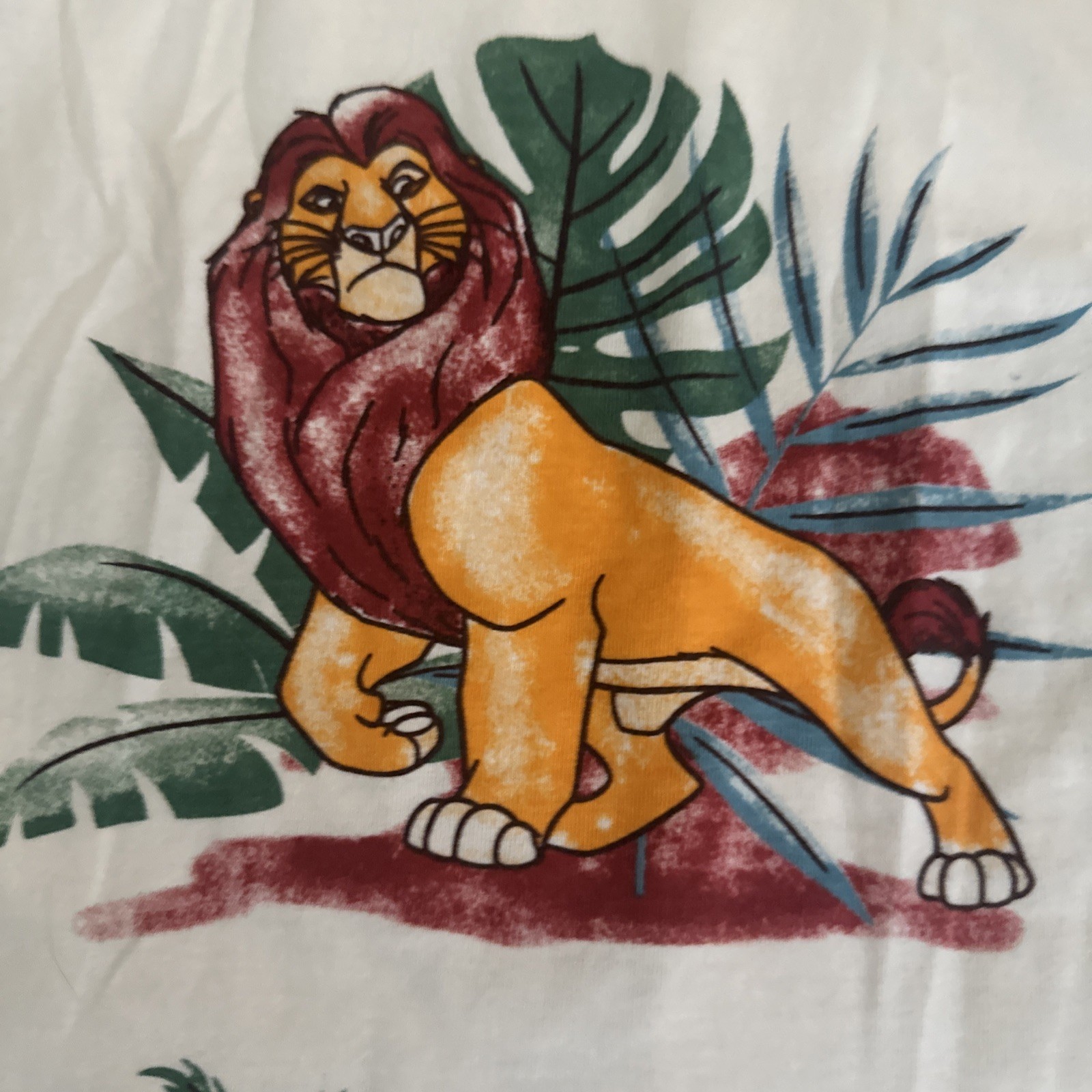 Disney Lion King Tank Top Simba Rare Print Size Medium