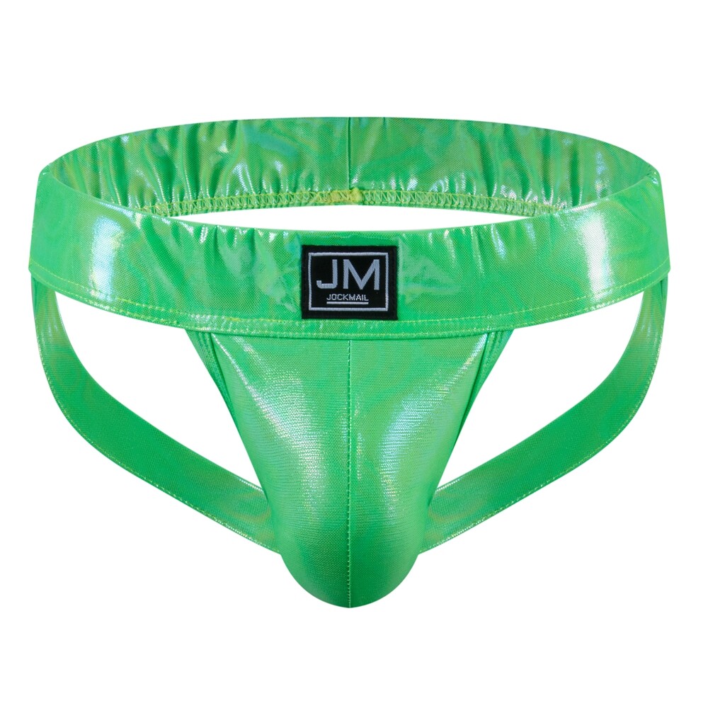 JOCKMAIL Men’s Soft PU Leather Sexy Briefs Jock Strap Sports Gay Pouch Underwear