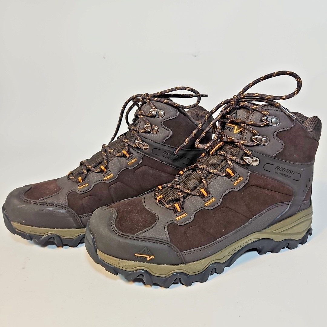 NORTIV8 Men’s Rugged Hiking Boots. Size 9(EUR 42, UK 8) Waterproof.