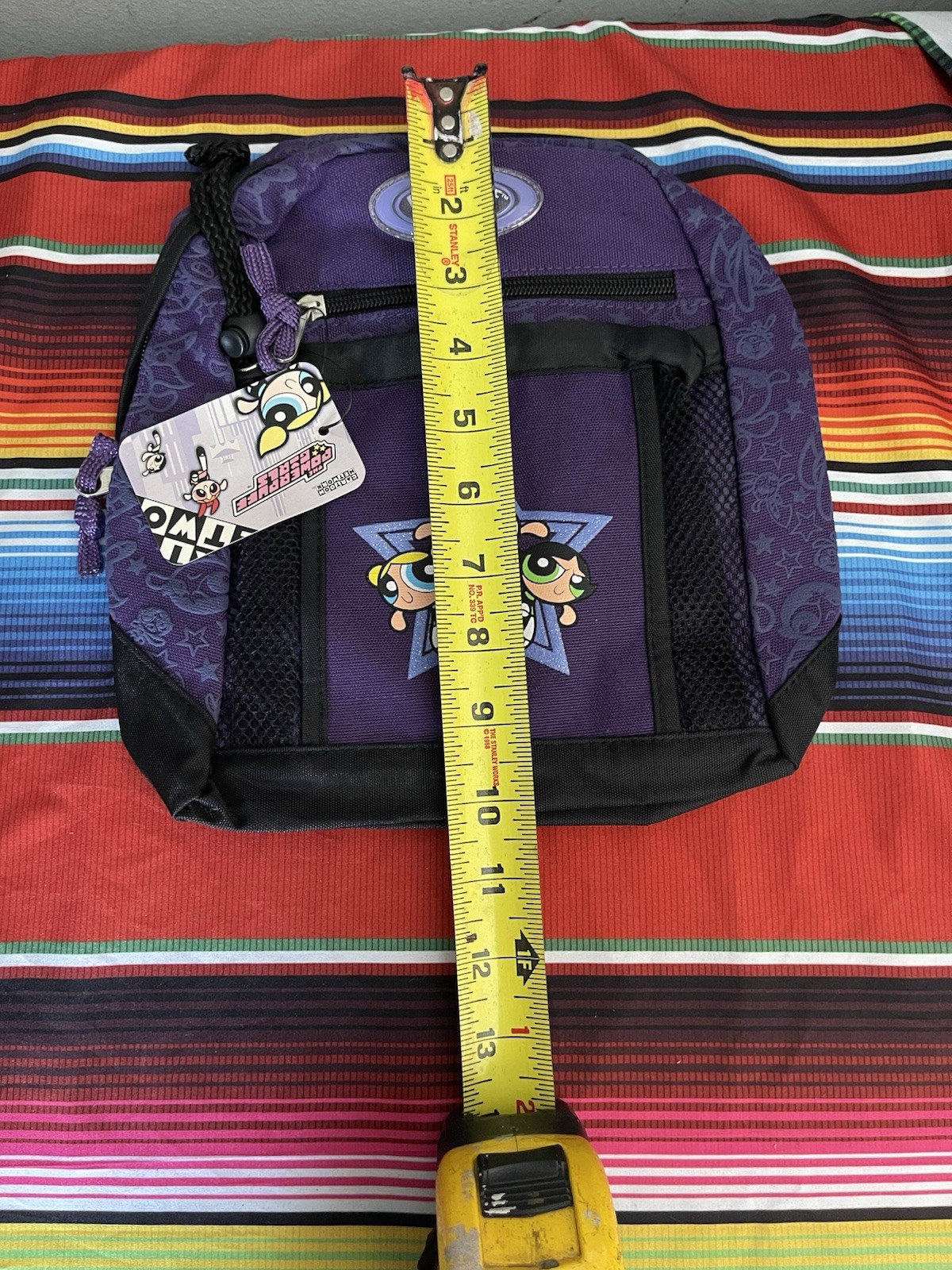 2001 Cartoon Network Powerpuff Girls 10” Backpack Bag NWT