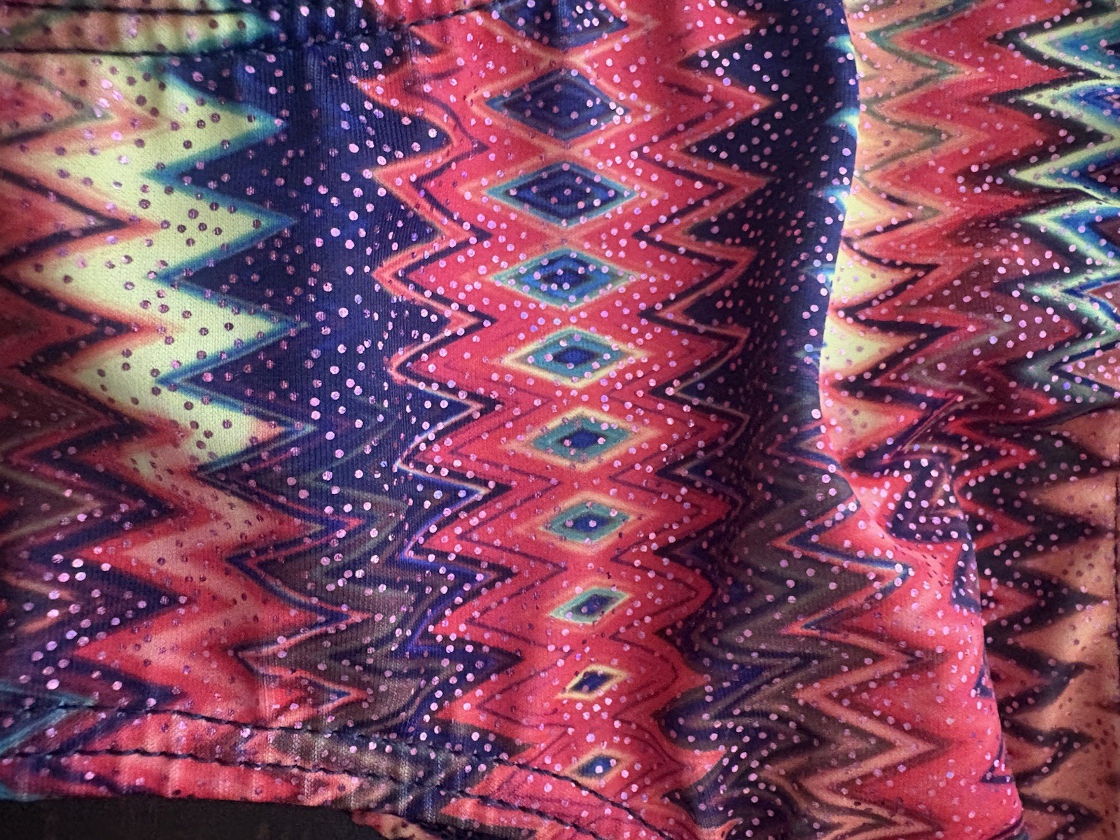 Ravish Sands Swimwear Bikini Set Medium Tribal Aztec Print Gold Braided Sides