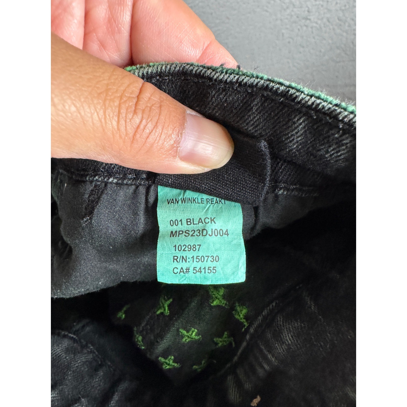 Ksubi Van Winkle Reakti Black Neon Green Skinny Jeans MPS23DJ004 Mens 30