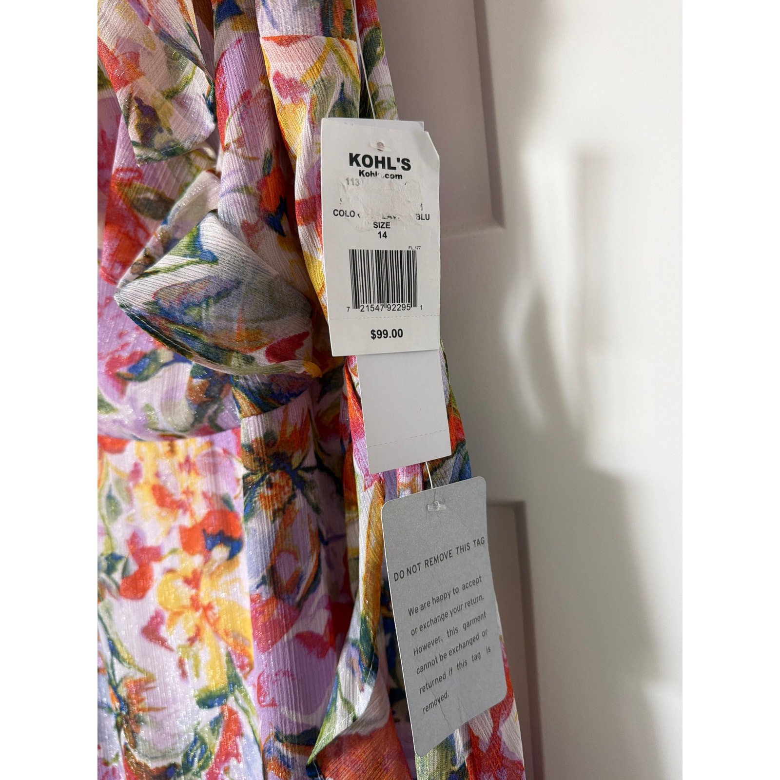 NWT Bright Floral Dress