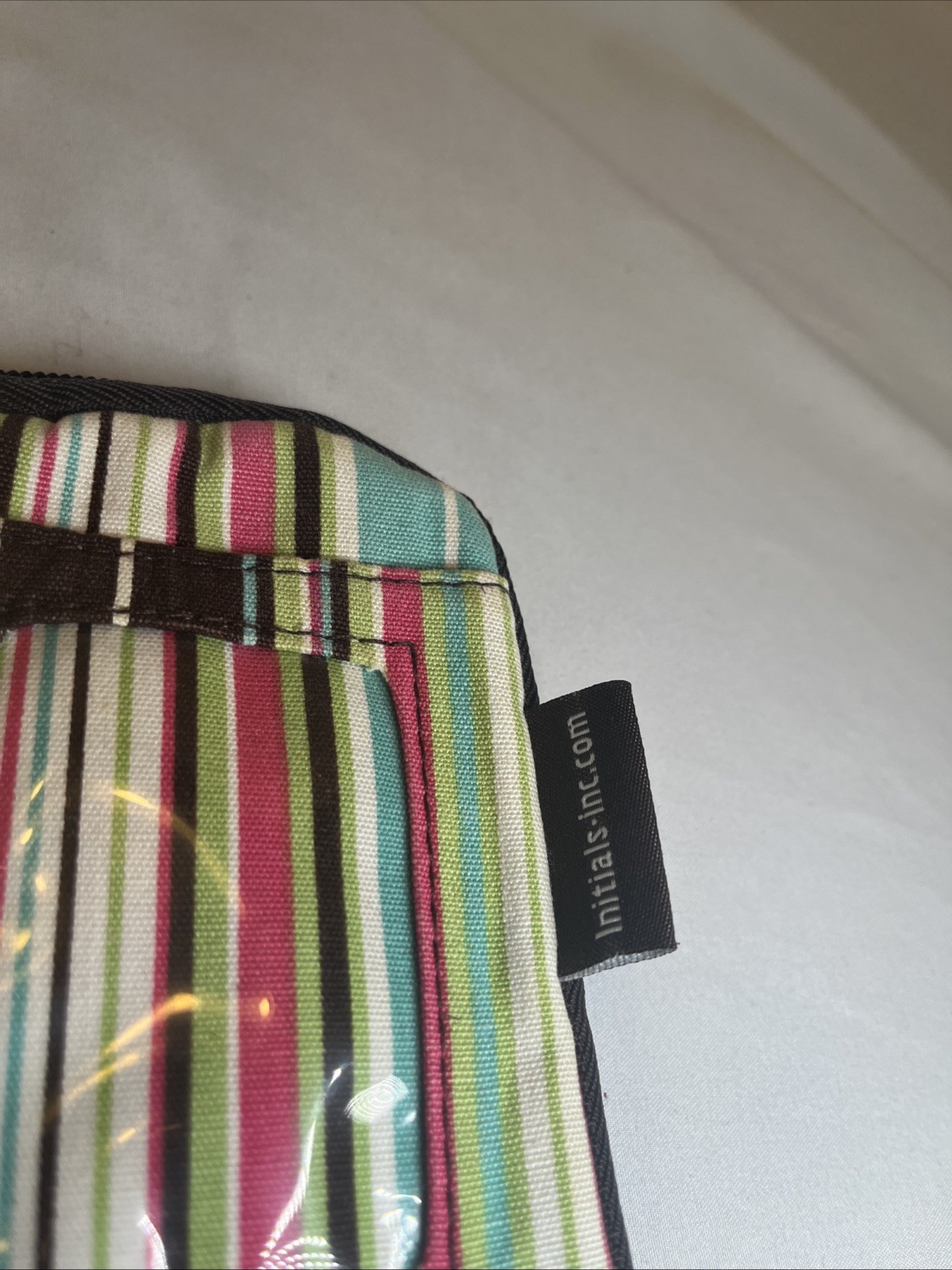 Initials Inc Wristlet Wallet Colorful Stripe ID Holder 5.5 x 3.5 Inches
