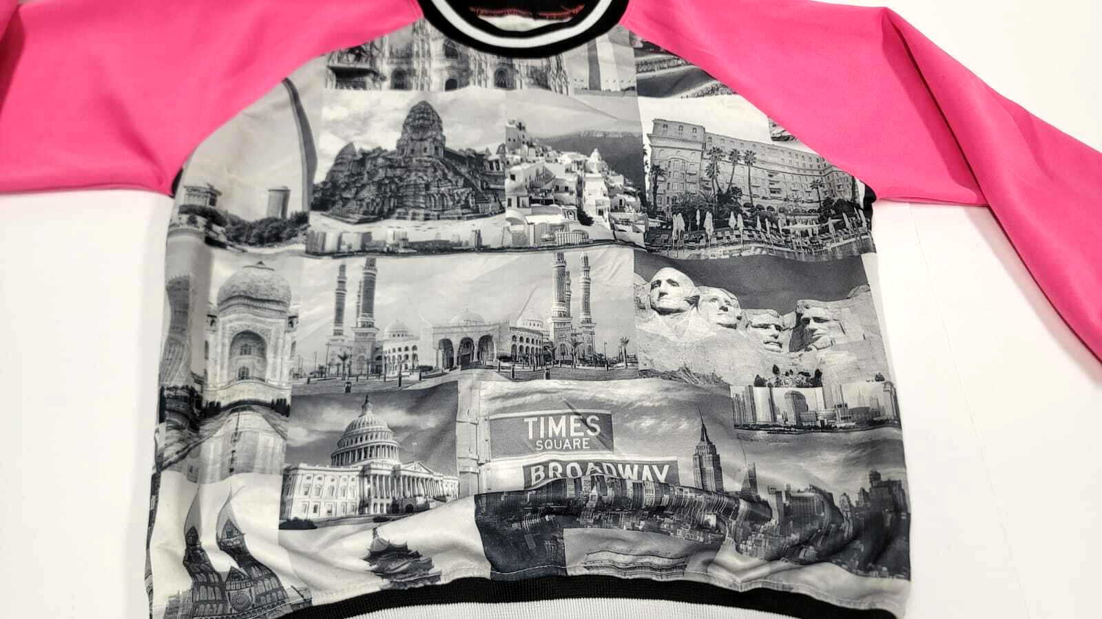 Women’s Pullover Shirt Collage Of Iconic Sceneries From Around The World