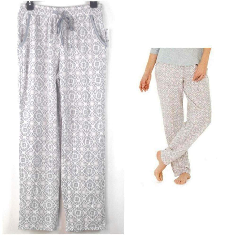 Charter Club Super Cozy Printed Lounge Pajama Pants Soft Tile Size XS New