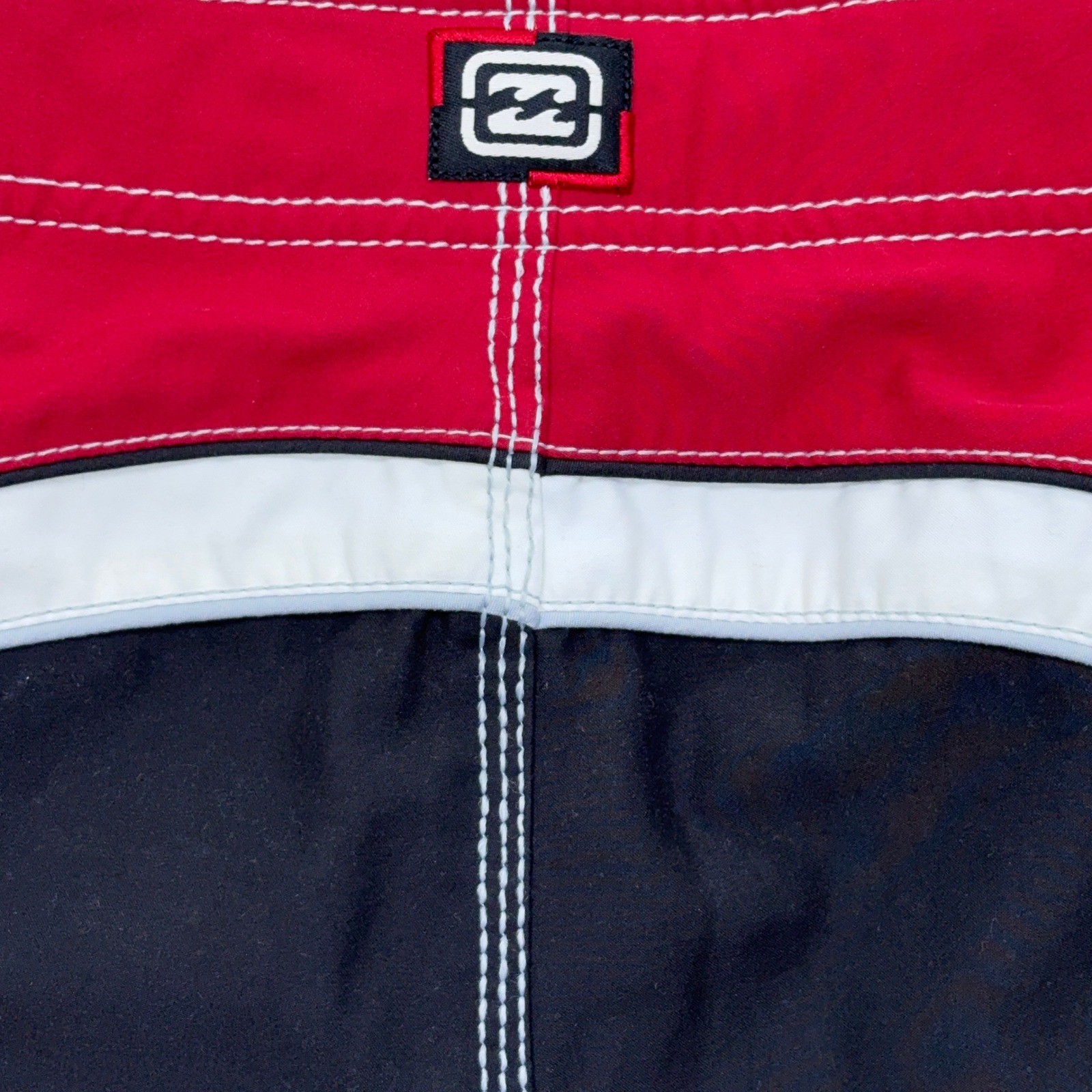 Vintage Billabong Andy Irons Boardshorts Mens 36 White Red Rising Sun Lined Y2K