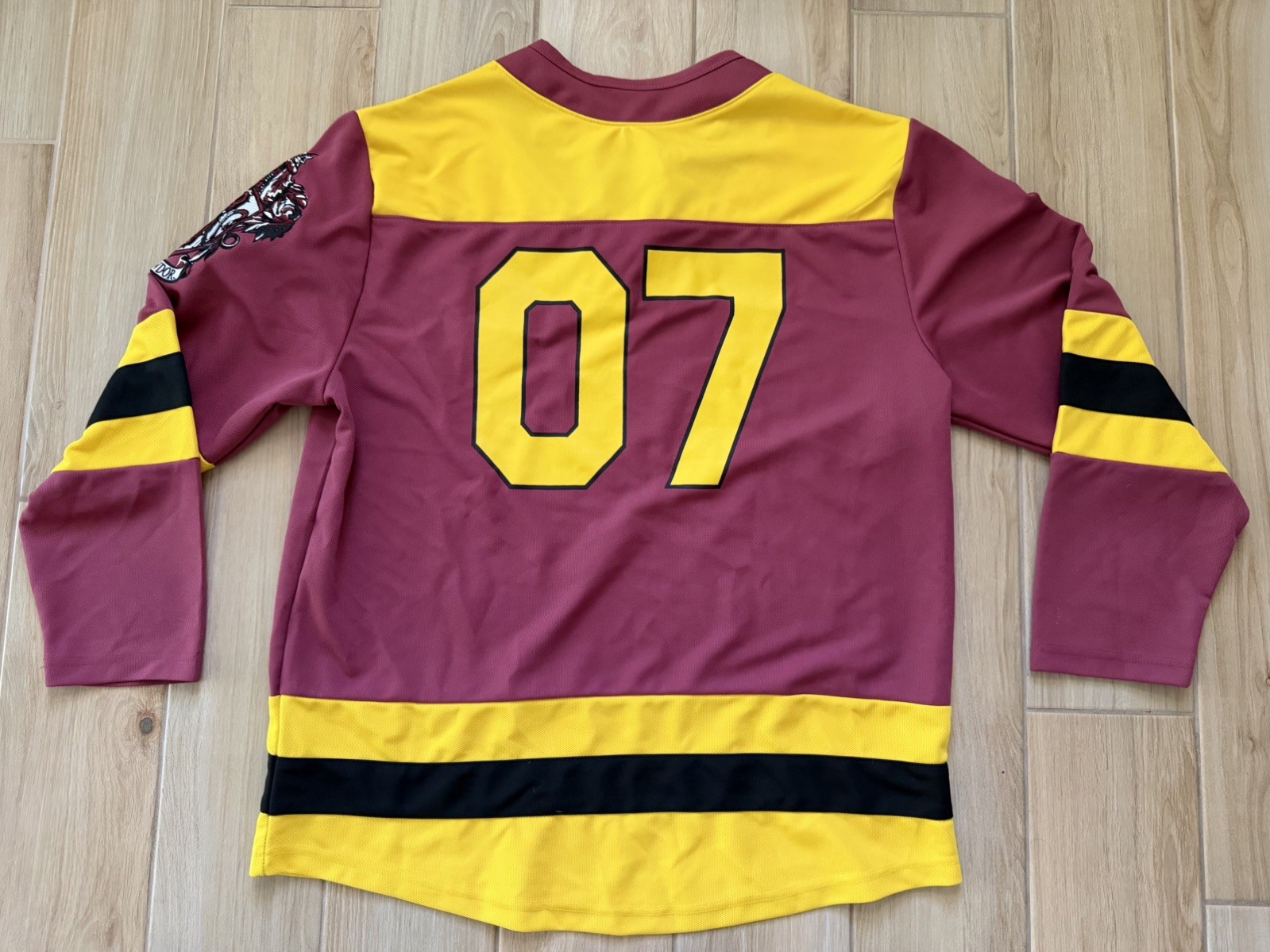 Harry Potter Gryffindor Hockey Jersey Men Large Multicolor BoxLunch Lace Up
