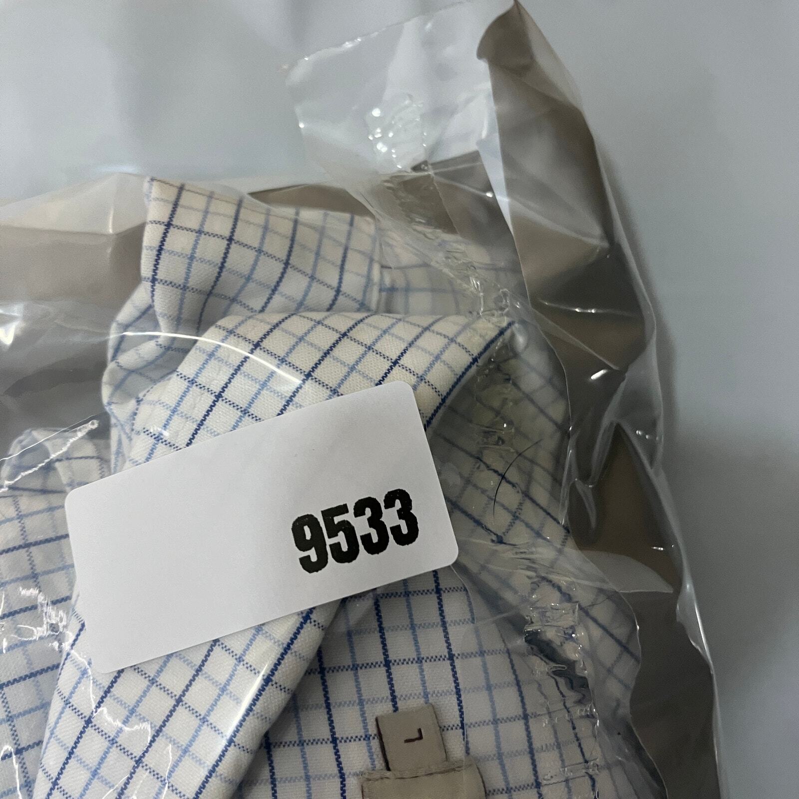 R.M. Williams Button-Up Shirt Mens Large White Plaid Checkered Casual Western