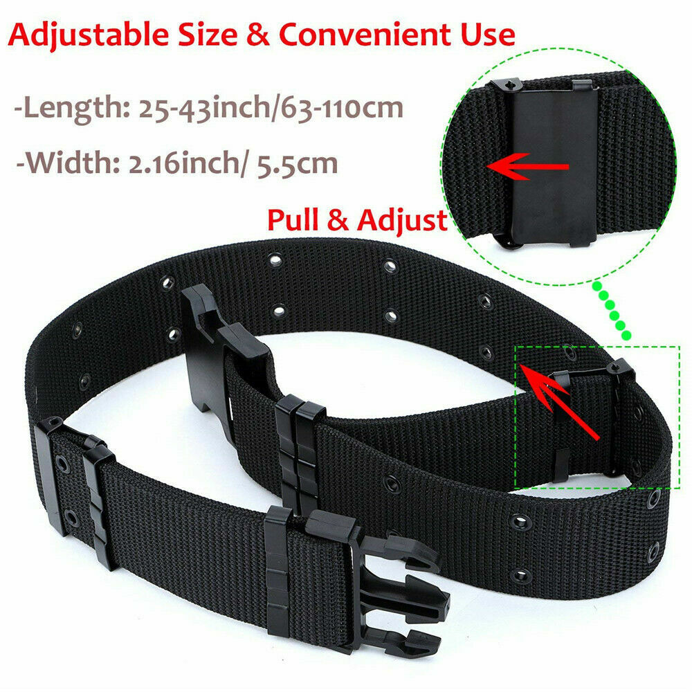 Tactical Nylon Belt Adjustable Security Military Heavy Duty Rescue Combat Belt