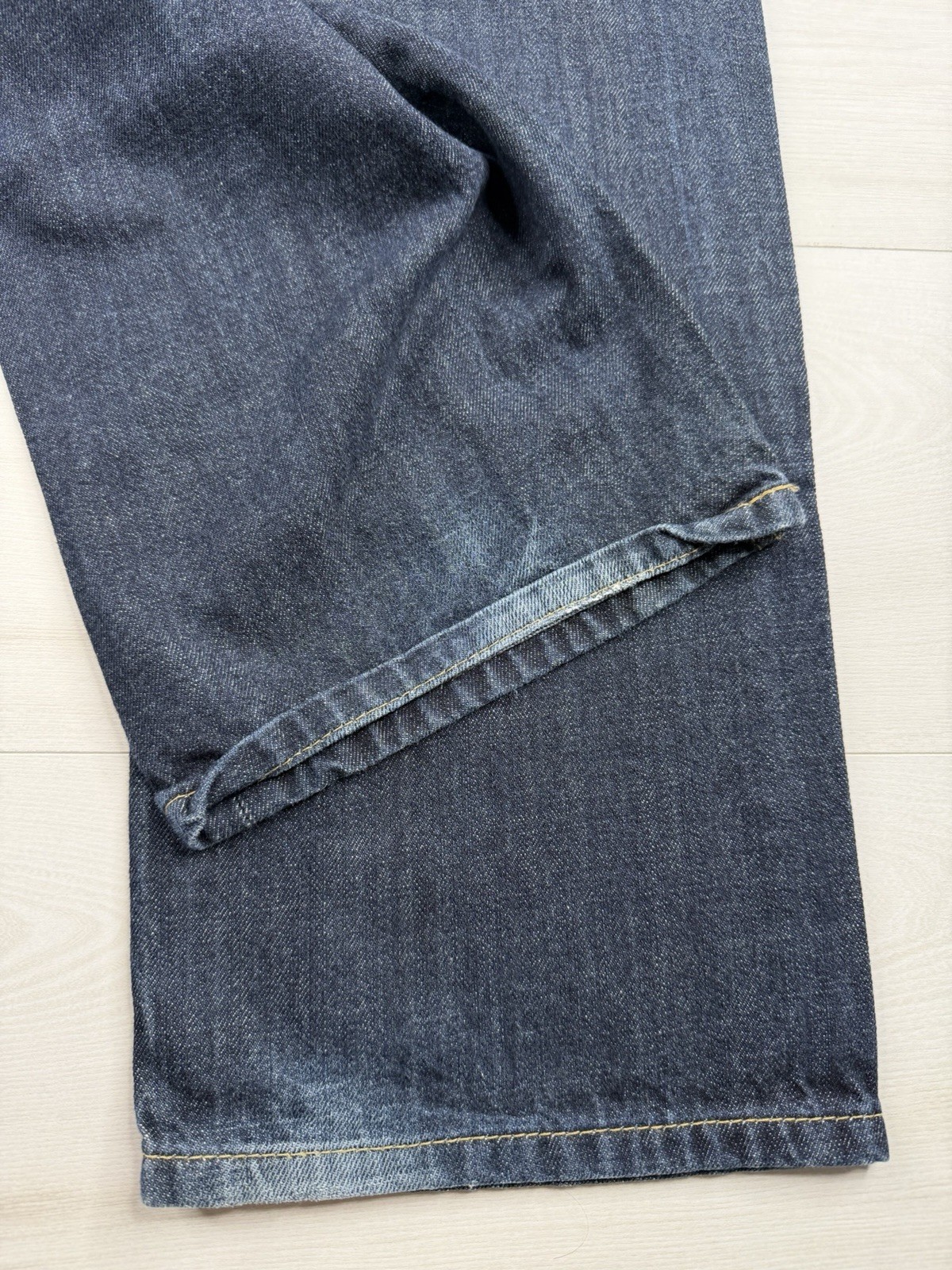Levis 559 Jeans Relaxed Straight Blue Denim Stretch Dark Wash Wide Leg Men 36×32