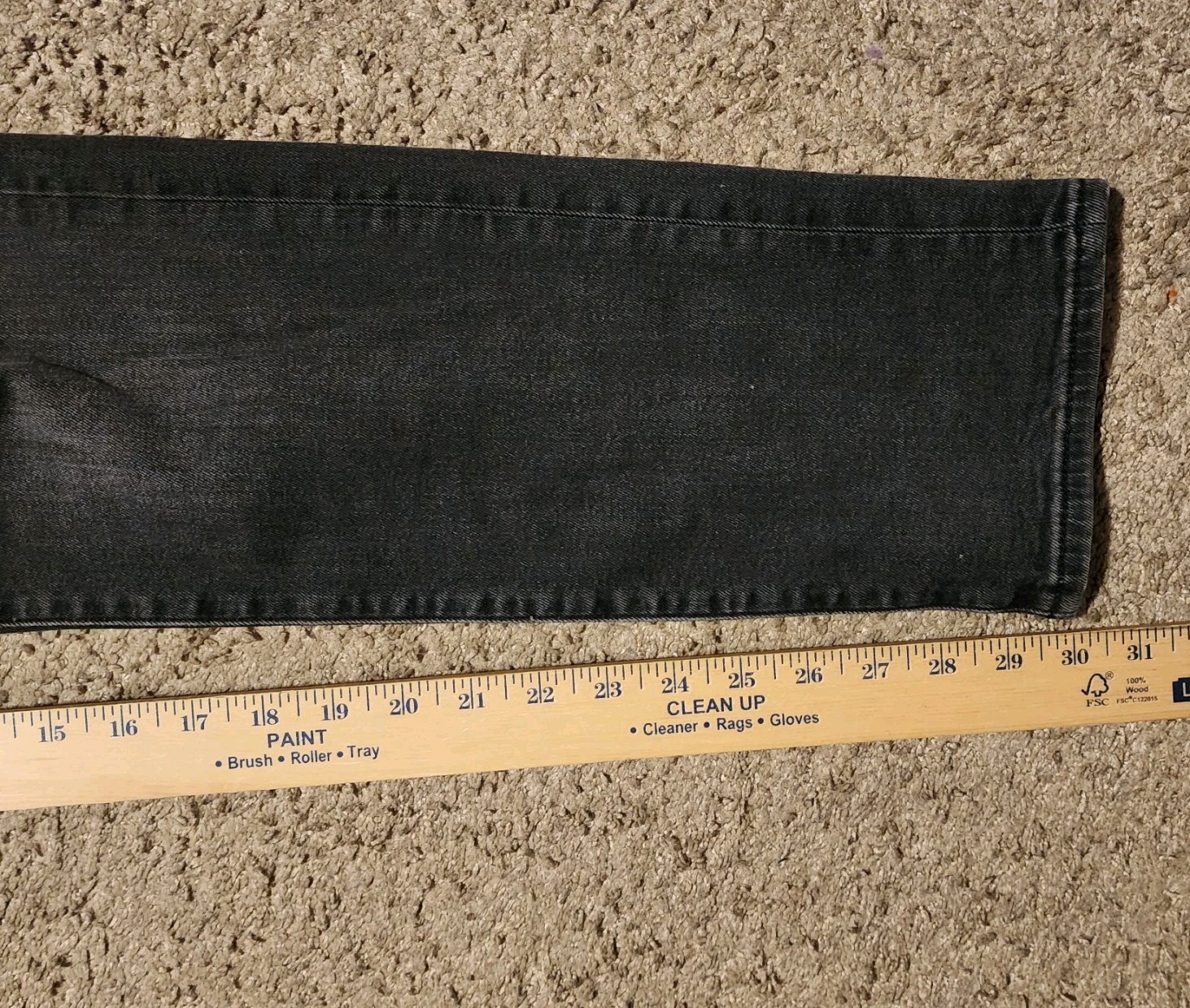 Mavi Premium Jeans Luxe 31 x 30 Marcus Slim Straight Black Stretch Denim Jeans