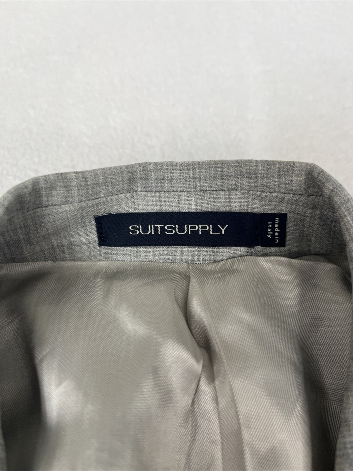 Suitsupply Havana Vitale Barberis Canonico Blazer Men 34R Gray Wool Rustic Coat
