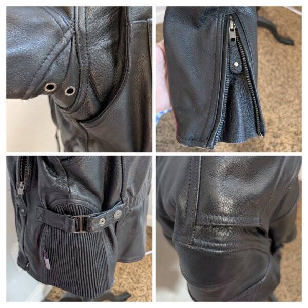 Xpert Performance Gear Womens Leather Made W/ Kevlar Motorcycle Jacket SZ SM