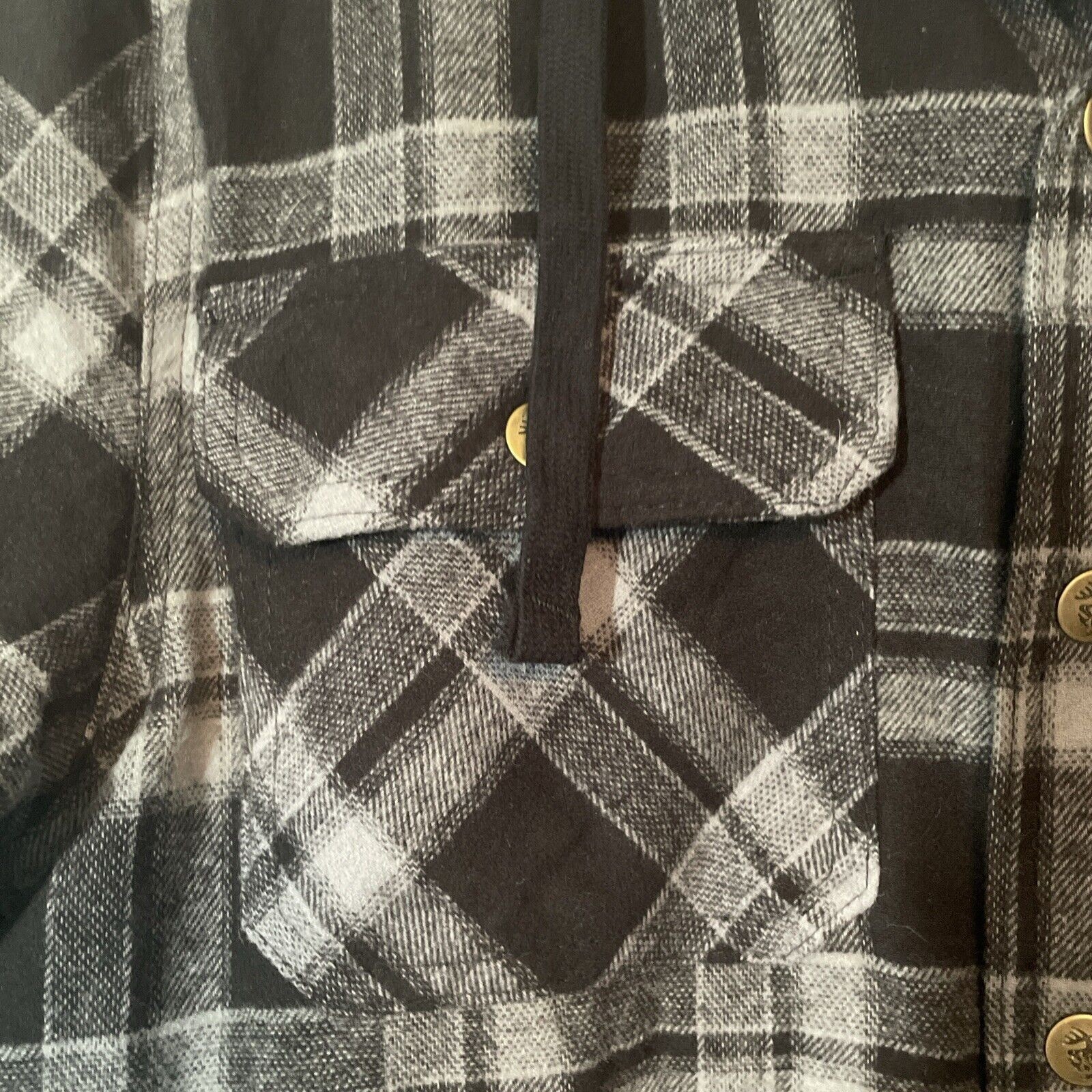 Legendary Outfitters Mens Cotton Flannel Shirt Jacket (Black,M)