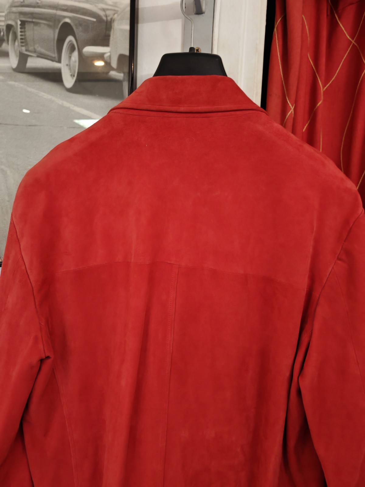 Tombolini Men’ Blazer Jacket 100% Suede Leather EU 52 ( M / L ) Made in Italy
