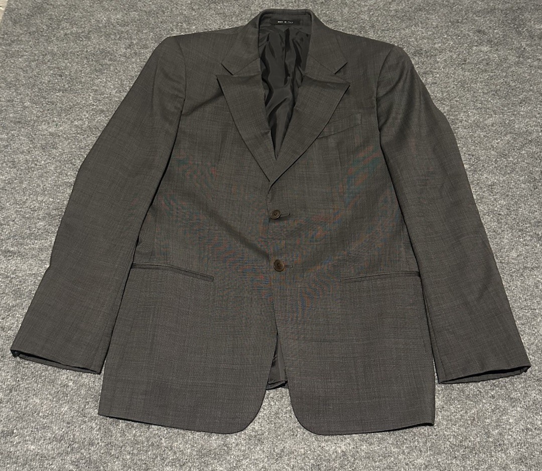 Armani Collezioni Men’s 40R Grey Wool Blazer Saks Fifth Made In Italy EUC