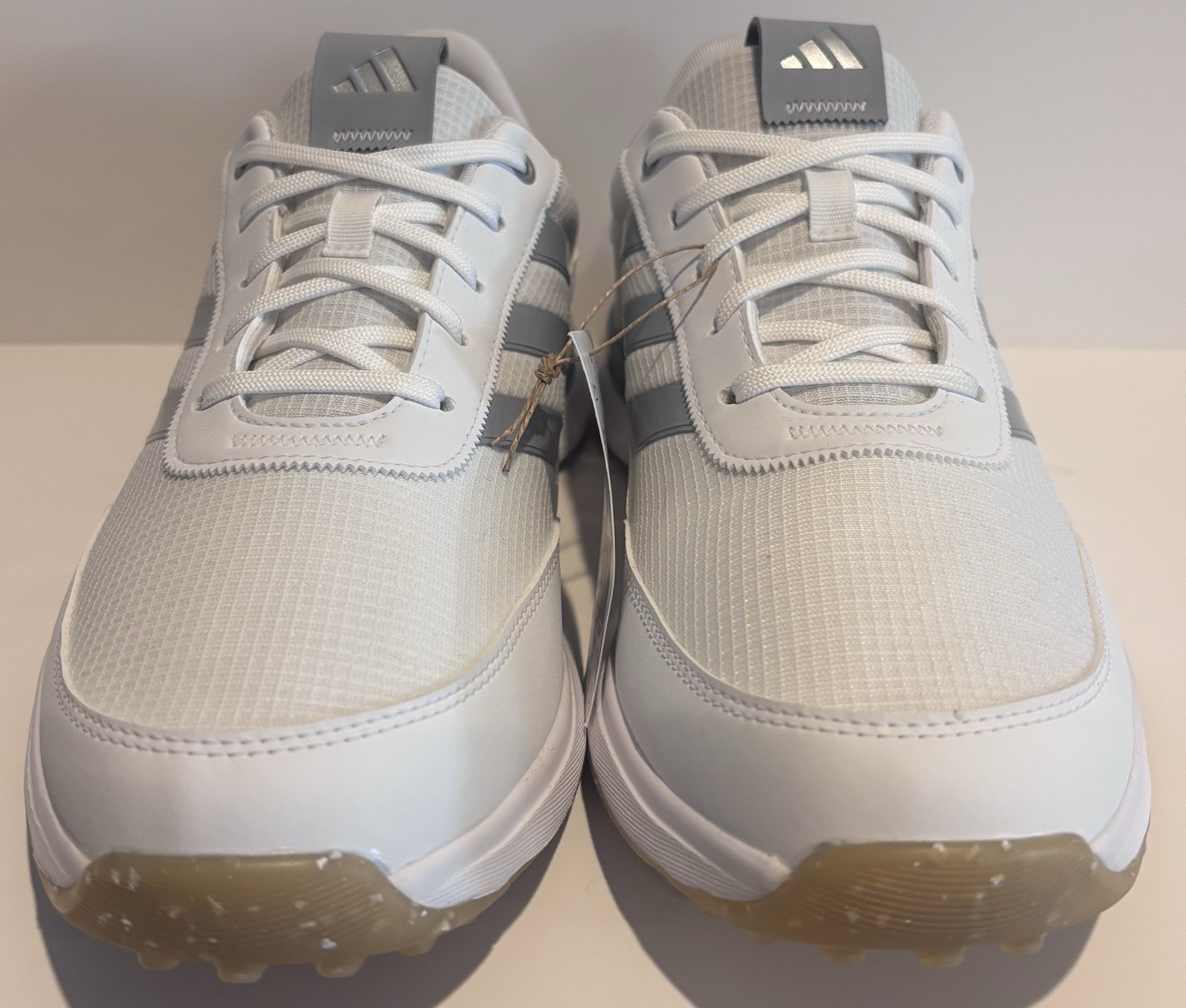 Adidas S2G 24 Spikeless Golf Shoes Cloud White Halo Silver Gum IH8520 Size 11