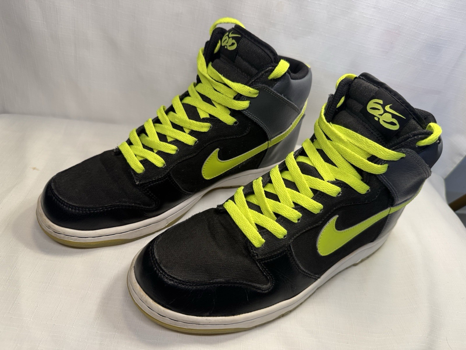 Nike Dunk 6.0 Premium High Grey Volt Black Mens Size 10.5 Sneakers 506266-007
