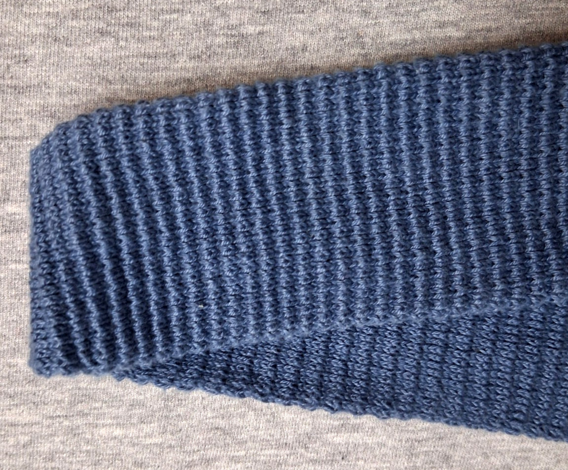 615 Collection Blue Men’s Neck Tie~Skinny Square~100% Lisle Cotton~Made USA~42″L