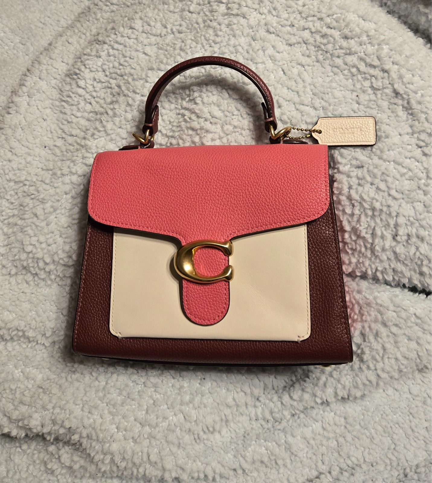 EUC Coach Tabby Top Handle 20 In Colorblock