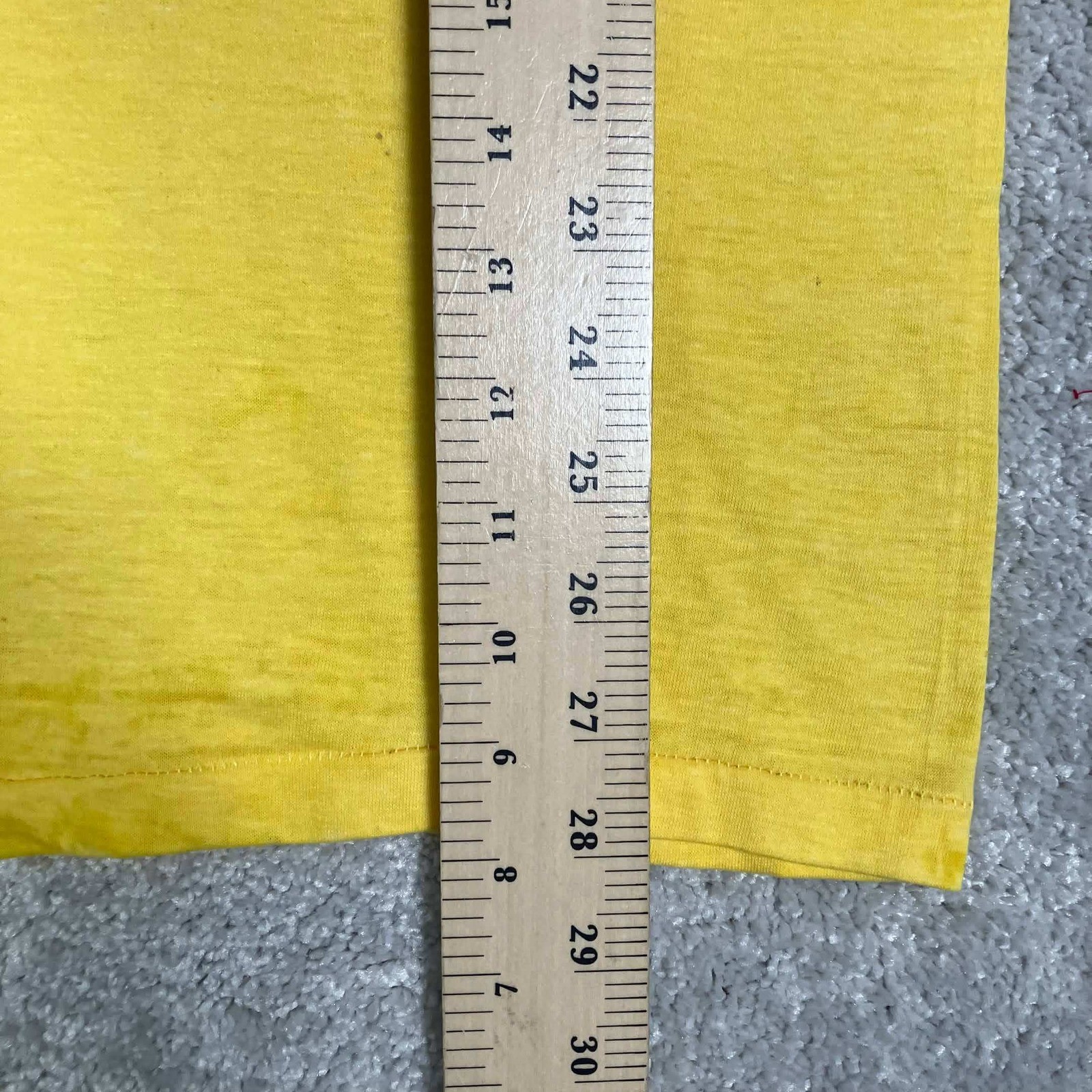 Vintage 1982 Winfield AA State Baseball Runner Up T-Shirt Yellow Paper Thin USA