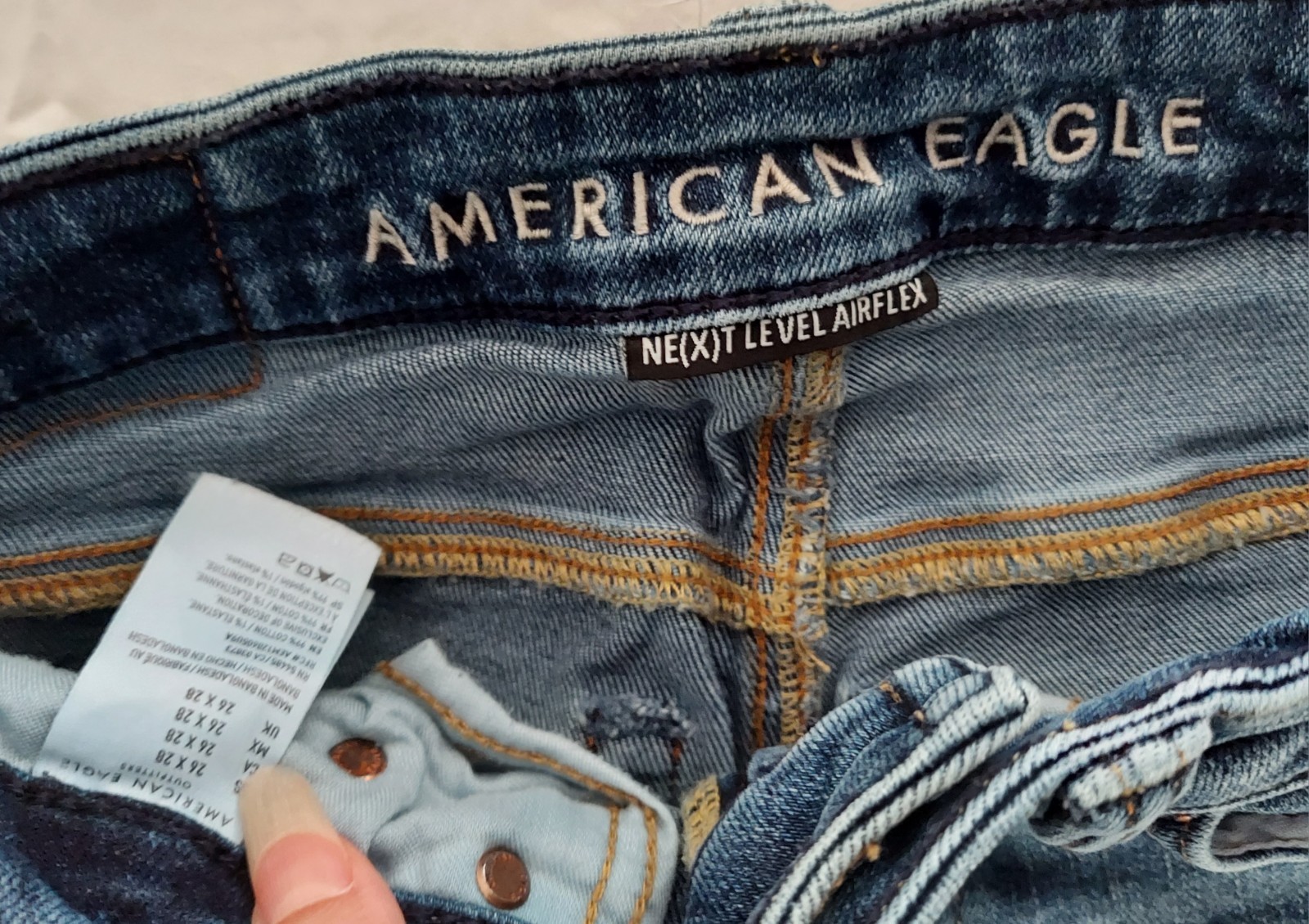 AMERICAN EAGLE Jeans, Next Level Flex & AirFlex, Lot of 5, Sz 26 x28, Slim fit