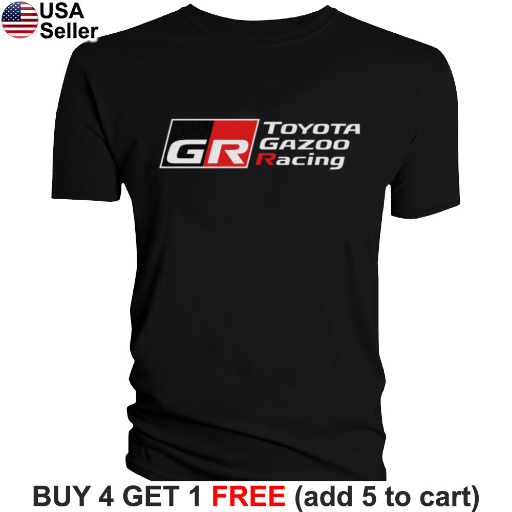 Toyota Gazoo Racing T-Shirt TGR Logo TRD JDM Motorsport GR Supra F1 Sport BTY08