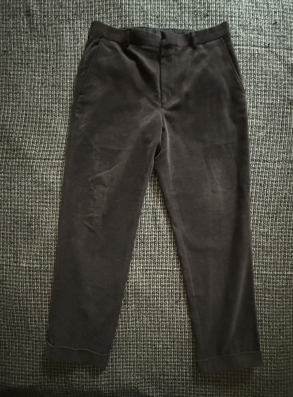 Ralph Lauren Purple Label Brown Velvet Pants Mens Size 34 Made In Italy