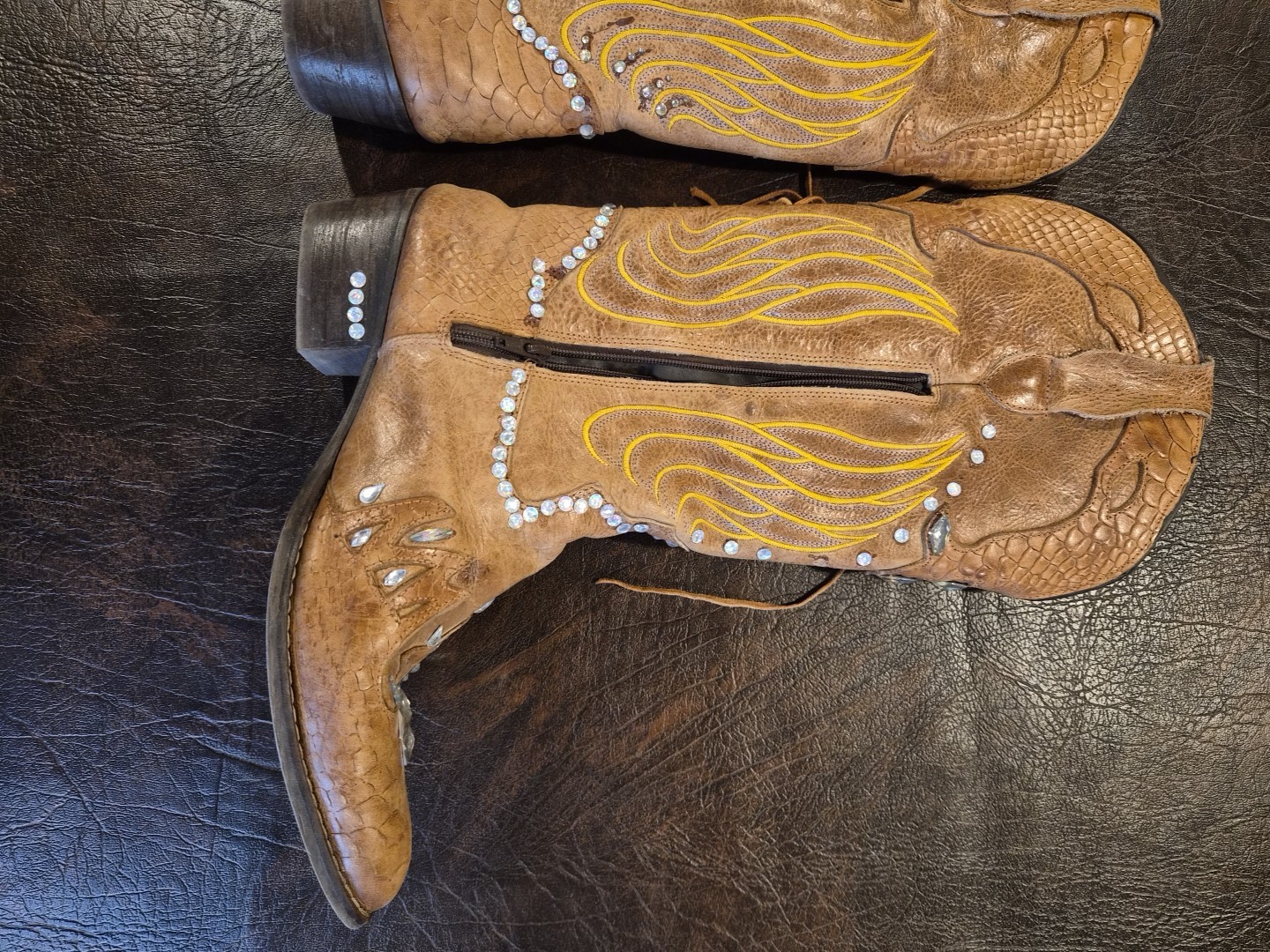 Scarpatti Italian Western Boots 2014 Womens Size 6.5 B571