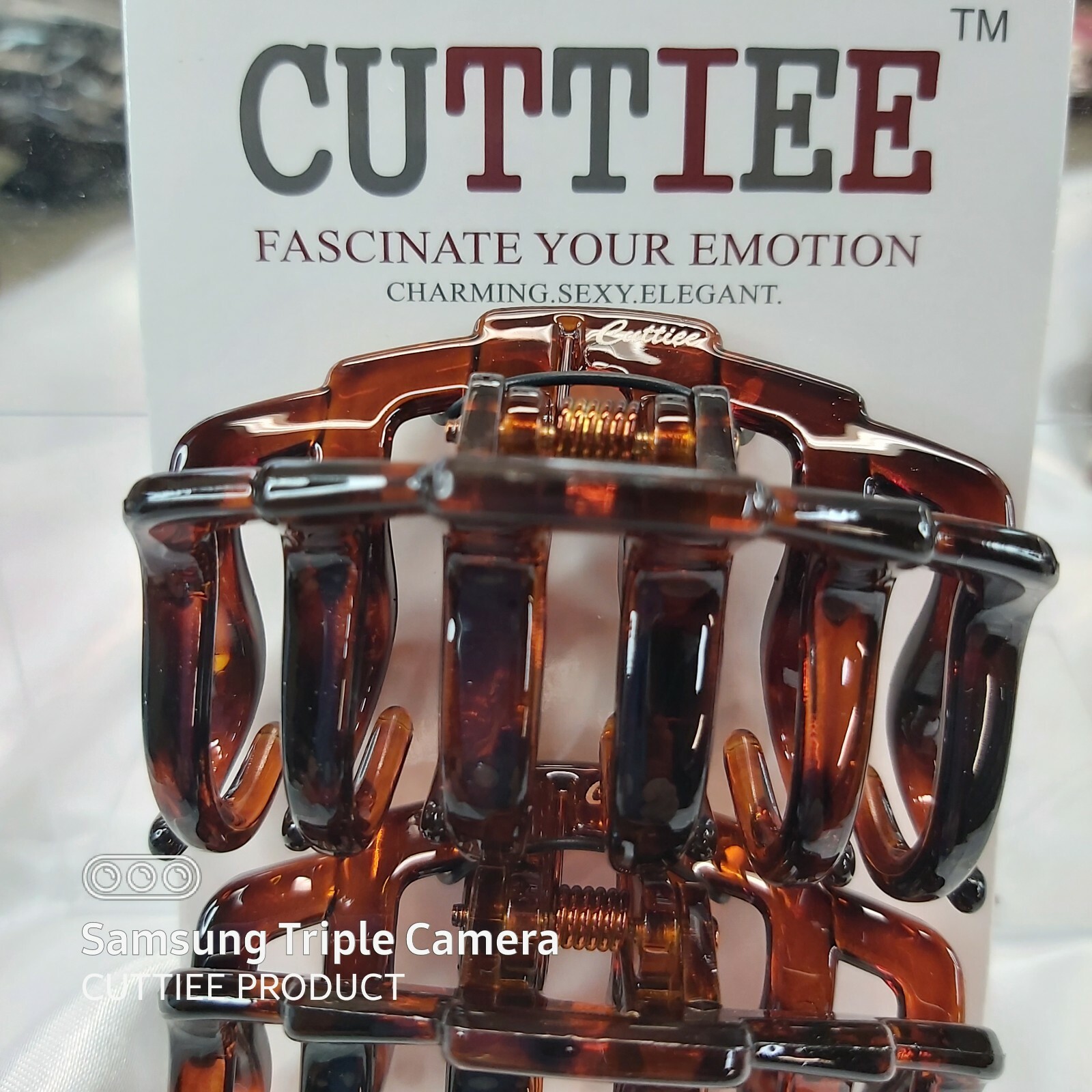 Cuttiee #1327(2Pcs) 2Cds Lot Hair Jaw Claw Clip Medium(2.5in) High Quality