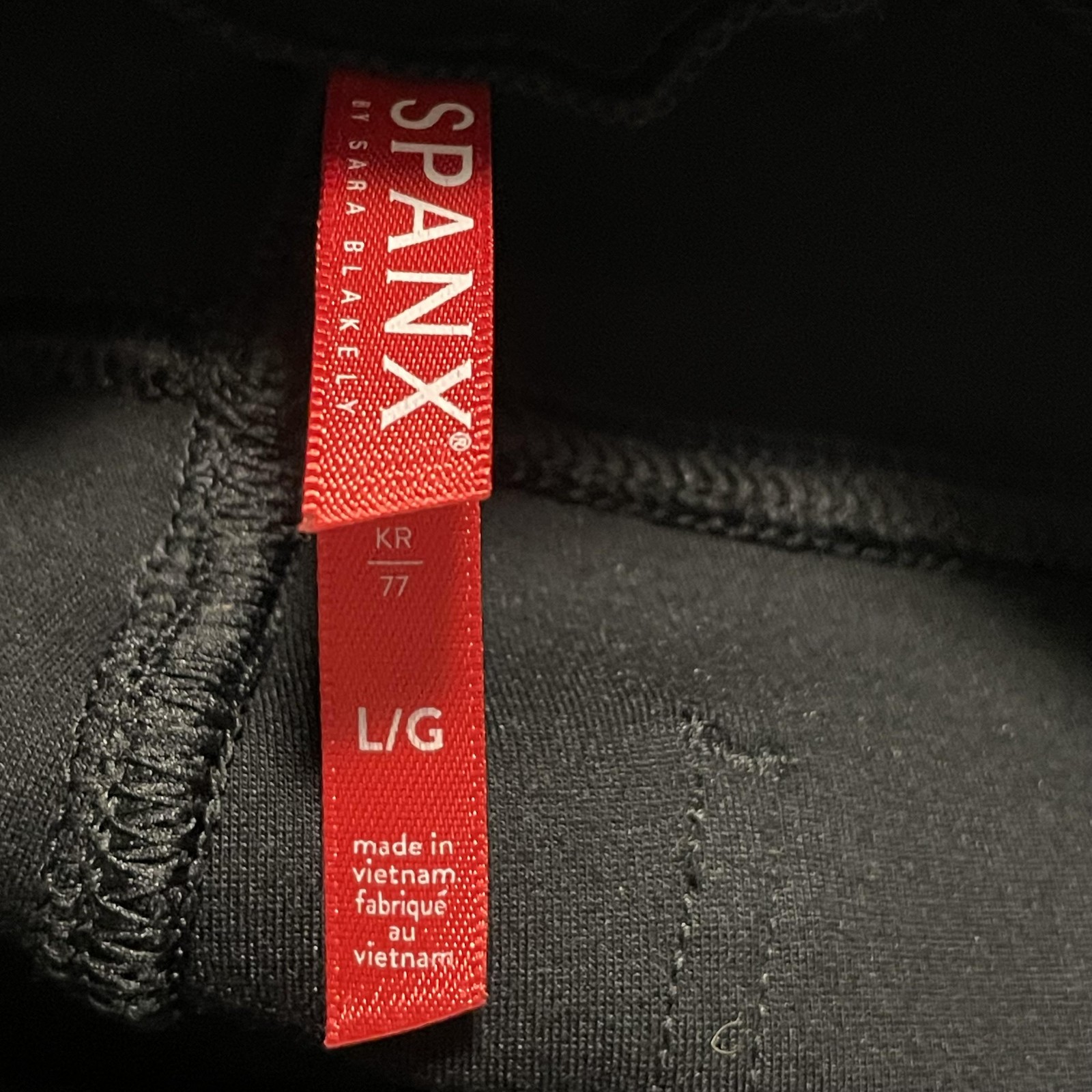 Spanx Pants Womens L/G Black Jegging Pull On Shaping Slim Stretch Lined Pockets
