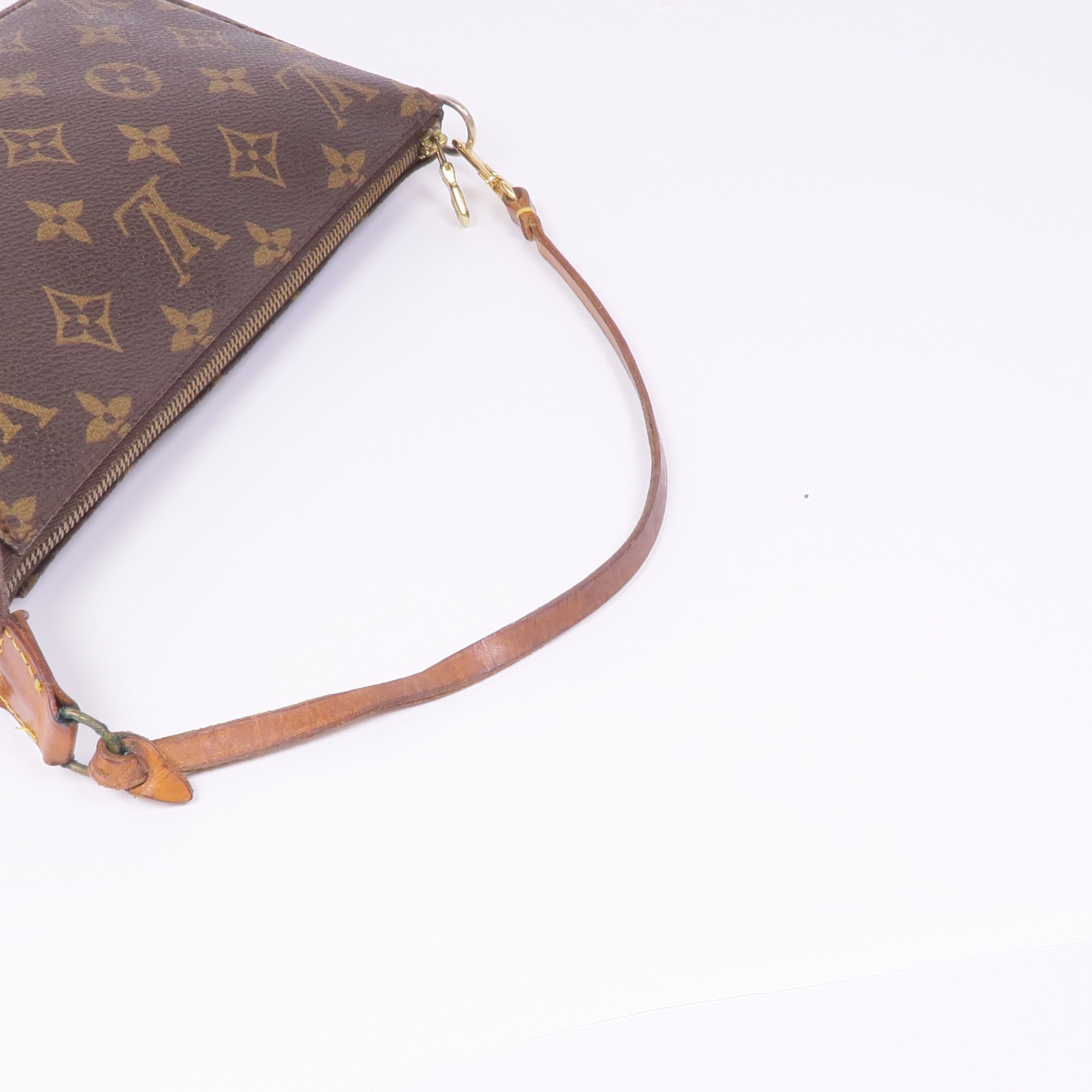 LOUIS VUITTON LV GHW Pochette Accessoires Pouch Handbag M51980 Monogram Brown