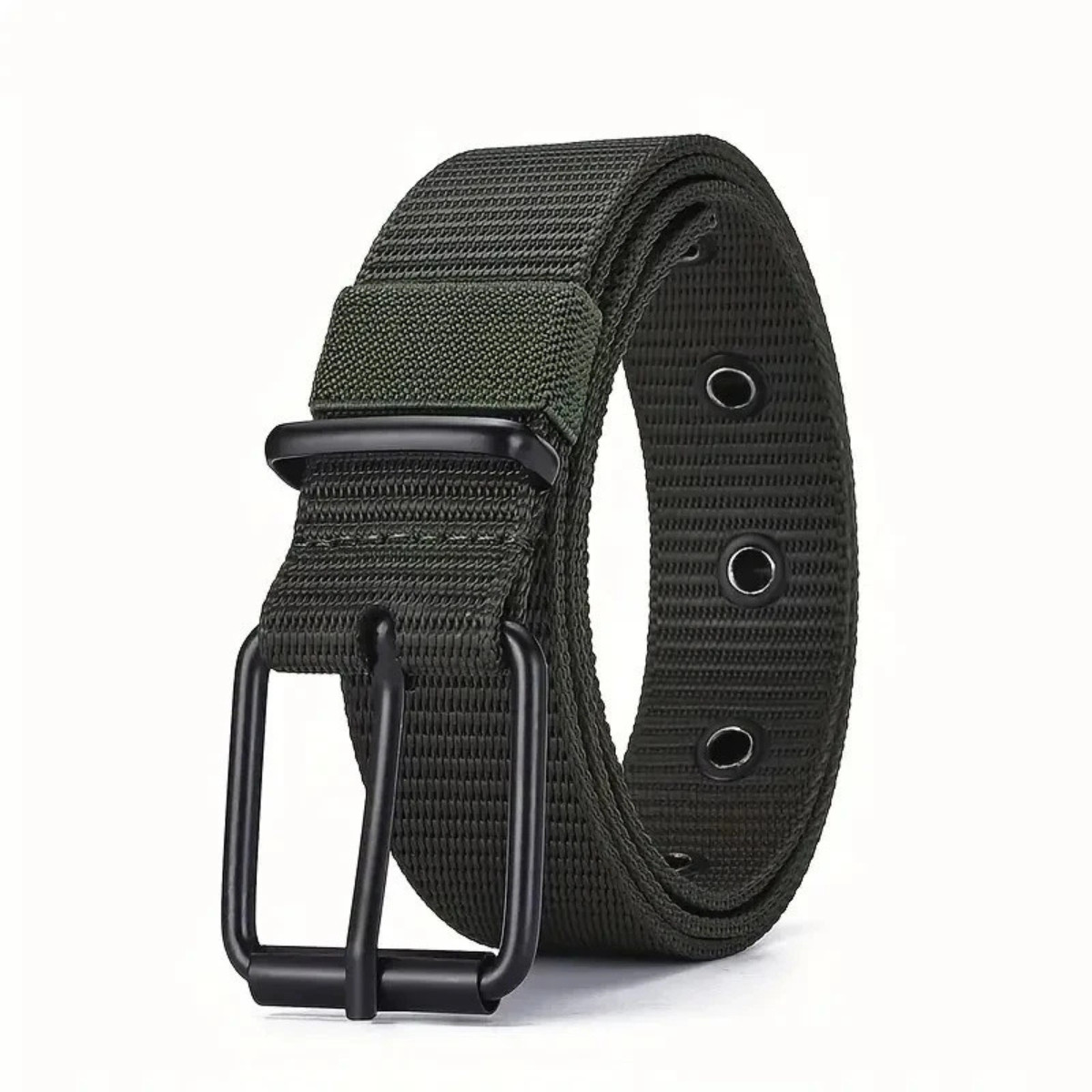 Men Nylon Canvas Tactical Belt Heavy Duty Quick Release Buckle Work Belt