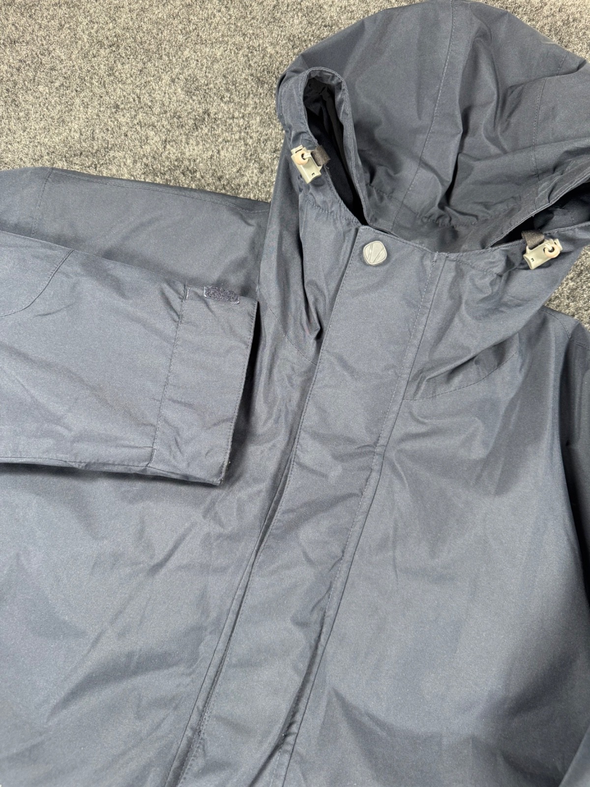 Sunice Gore-Tex Hooded Rain Jacket Parka Waterproof Navy Mens Large